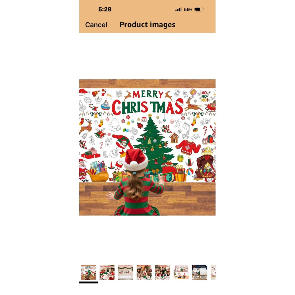 Whaline Fall Gel Window Clings 44pc & Tetor Giant Christmas Coloring Poster Set